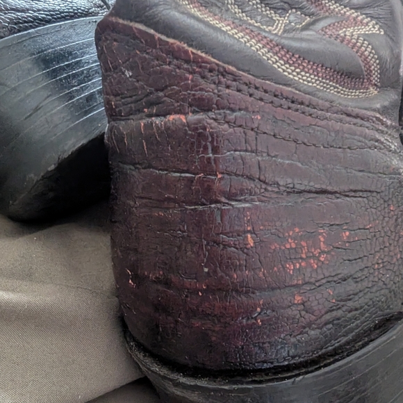 J Chisholm Men's Ostrich  cowboy boot. - Picture 7 of 13